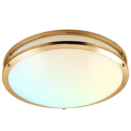 Luxrite 18 Inch LED Flush Mount Ceiling Light 5 CCT Selectable 2700K-5000K 24W 2160LM Dimmable LR23299-1PK